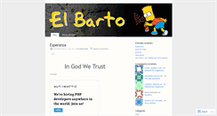 Desktop Screenshot of barto.wordpress.com