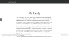 Desktop Screenshot of carroticking.wordpress.com