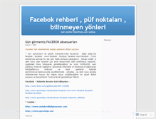Tablet Screenshot of facebok1.wordpress.com