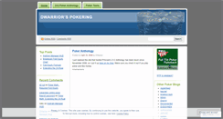 Desktop Screenshot of dwarrior.wordpress.com