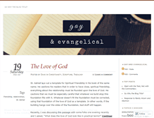 Tablet Screenshot of gayandevangelical.wordpress.com