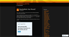 Desktop Screenshot of baseballistic.wordpress.com