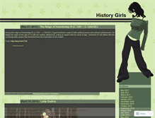 Tablet Screenshot of historygirls.wordpress.com