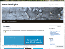 Tablet Screenshot of honesdalenights.wordpress.com