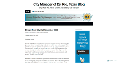 Desktop Screenshot of citymanagerdelrio.wordpress.com