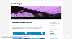 Desktop Screenshot of fredrikwagner.wordpress.com