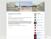 Tablet Screenshot of linkedlearning.wordpress.com