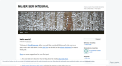 Desktop Screenshot of mujerserintegral.wordpress.com