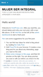 Mobile Screenshot of mujerserintegral.wordpress.com