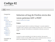 Tablet Screenshot of codigo82.wordpress.com