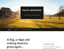 Tablet Screenshot of afaithrenewed.wordpress.com