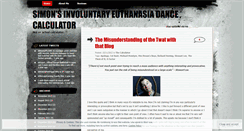 Desktop Screenshot of involuntaryeuthanasiadancecalculator.wordpress.com