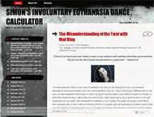 Tablet Screenshot of involuntaryeuthanasiadancecalculator.wordpress.com