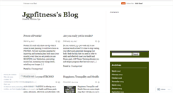 Desktop Screenshot of jgpfitness.wordpress.com