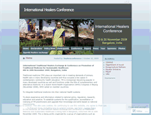 Tablet Screenshot of healersconference.wordpress.com