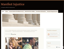 Tablet Screenshot of manifestinjustice.wordpress.com