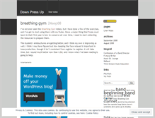 Tablet Screenshot of downpressup.wordpress.com