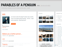 Tablet Screenshot of parablesofapenguin.wordpress.com