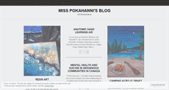 Desktop Screenshot of misspokahanni.wordpress.com