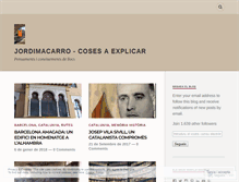 Tablet Screenshot of jordimacarro.wordpress.com