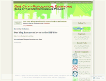 Tablet Screenshot of onecity.wordpress.com