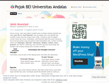 Tablet Screenshot of pojokbeiunand.wordpress.com
