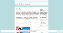 Desktop Screenshot of ladolceverde.wordpress.com