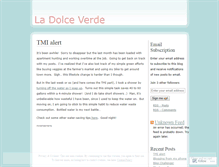 Tablet Screenshot of ladolceverde.wordpress.com