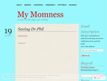 Tablet Screenshot of mymomness.wordpress.com