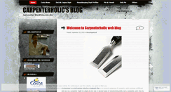 Desktop Screenshot of carpenterholic.wordpress.com
