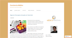 Desktop Screenshot of concienciamedica.wordpress.com