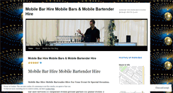 Desktop Screenshot of mobilebartenderhire.wordpress.com