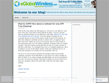Tablet Screenshot of eglobalwireless.wordpress.com