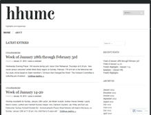 Tablet Screenshot of hhumchighlights.wordpress.com