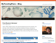 Tablet Screenshot of mytravelingpiano.wordpress.com