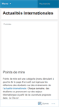 Mobile Screenshot of actualitesinternationales.wordpress.com