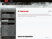 Tablet Screenshot of actualitesinternationales.wordpress.com