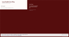 Desktop Screenshot of leanhealthguru.wordpress.com