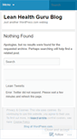 Mobile Screenshot of leanhealthguru.wordpress.com