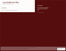 Tablet Screenshot of leanhealthguru.wordpress.com