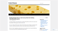 Desktop Screenshot of codecheese.wordpress.com