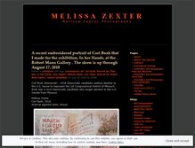 Tablet Screenshot of melissazexter.wordpress.com