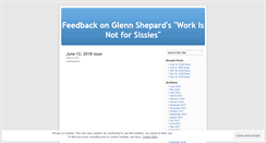 Desktop Screenshot of glennshepardblog.wordpress.com