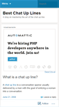 Mobile Screenshot of bestchatuplines.wordpress.com