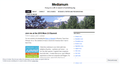 Desktop Screenshot of mediamum.wordpress.com