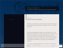 Tablet Screenshot of bluebulimic.wordpress.com