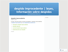 Tablet Screenshot of despidoimprocedentelegal.wordpress.com