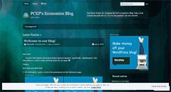 Desktop Screenshot of pcepeconomics.wordpress.com