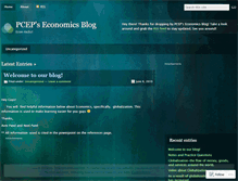 Tablet Screenshot of pcepeconomics.wordpress.com