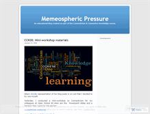 Tablet Screenshot of memeosphericpressure.wordpress.com